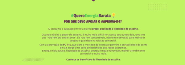 Abraceel lança campanha #QueroEnergiaBarata